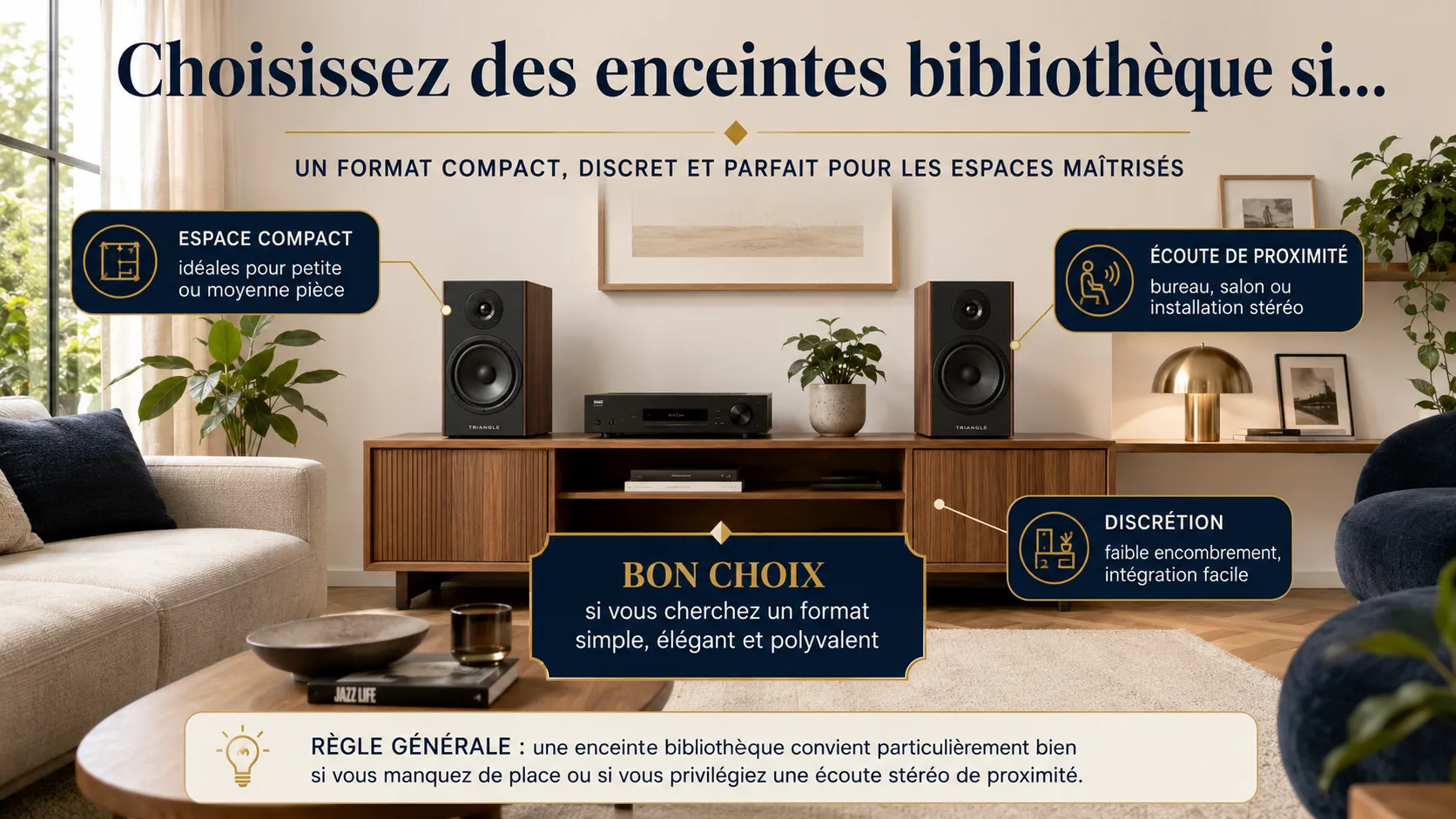 Dans quels cas choisir des enceintes bibliothèque