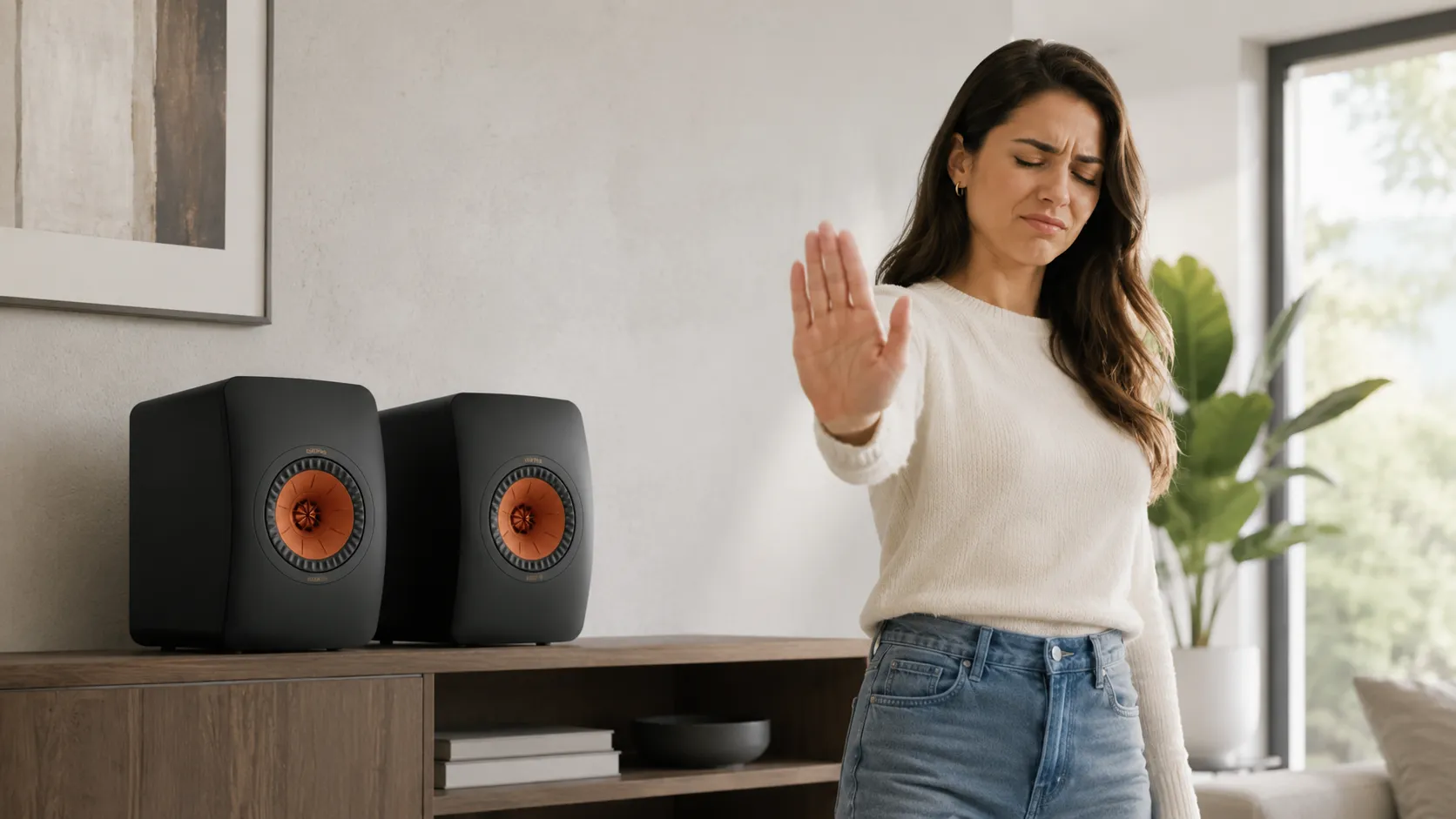 Façade et haut-parleur Uni-Q 12e génération des KEF LS50 Meta