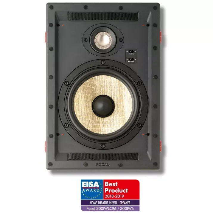 Focal 300 IW6, enceinte encastrable murale 2 voies avec grille aimantée blanche
