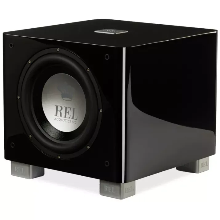 REL T9x caisson de grave hi-fi actif noir laqué
