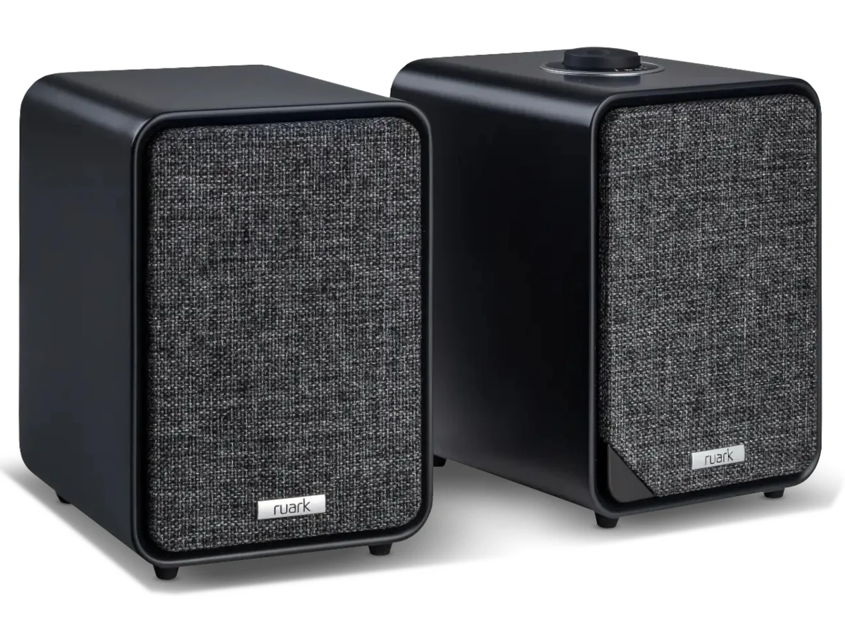 Ruark MR1 Mk3, paire d'enceintes actives compactes finition noyer